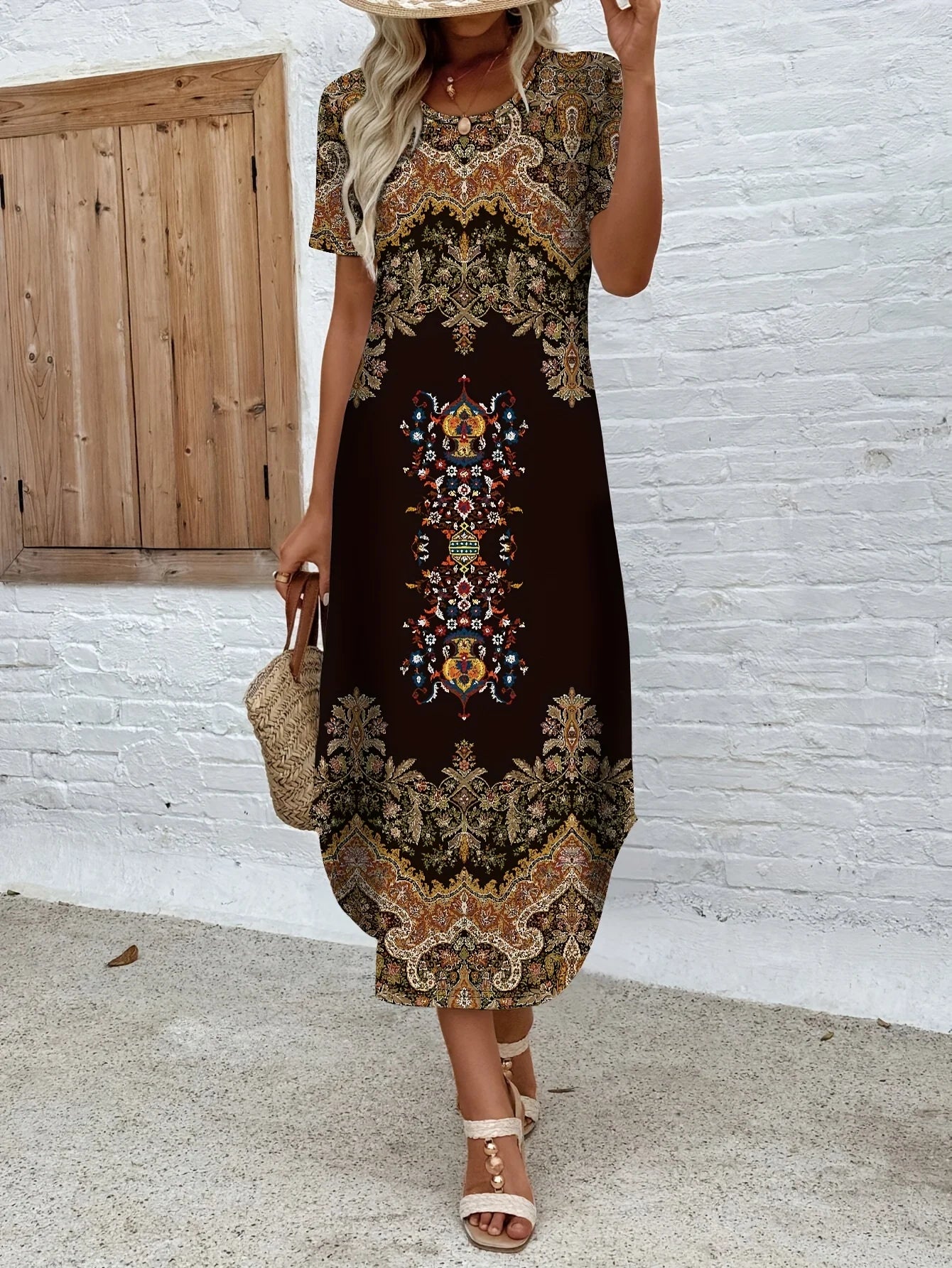 Vestido Casual Elegante para Mujer - Corte Suelto y Estilo Sofisticado