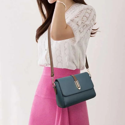 Bolso Bandolera de Cuero PU - Pequeño y Versátil para Mujer