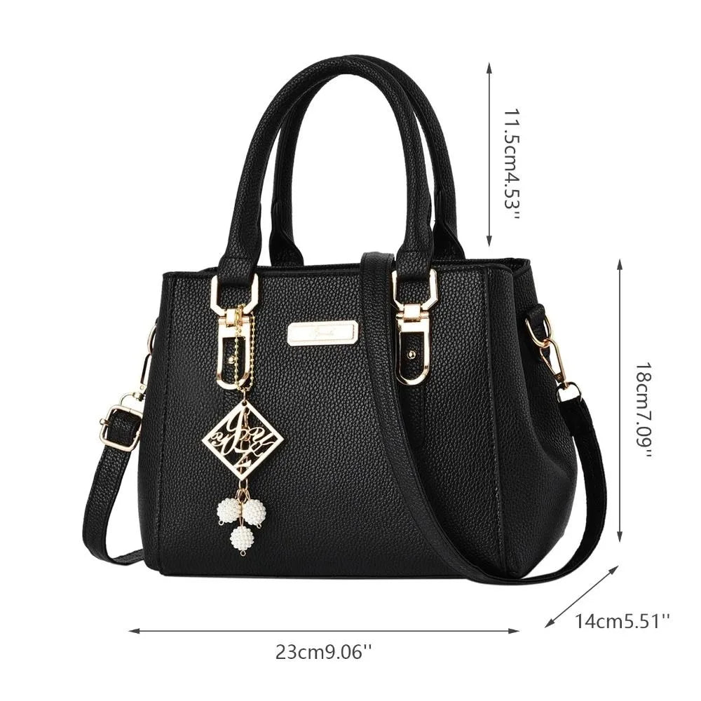 Bolso de Hombro de Cuero para Mujer - Gran Capacidad y Estilo Casual