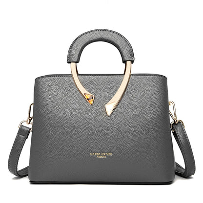 Bolso Crossbody Mediano Estilo Mom Bag - Cuero PU con Cierre de Cremallera