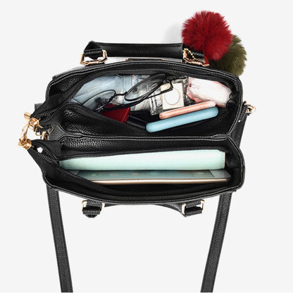 Bolso de Hombro de Cuero para Mujer - Gran Capacidad y Estilo Casual