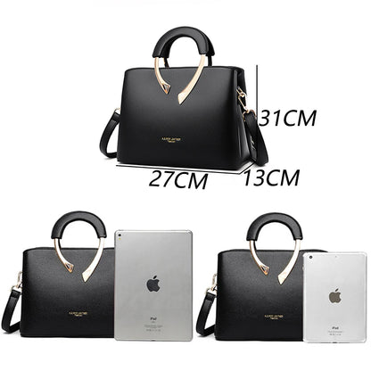 Bolso Crossbody Mediano Estilo Mom Bag - Cuero PU con Cierre de Cremallera