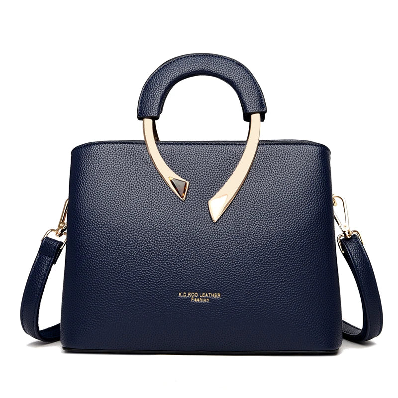Bolso Crossbody Mediano Estilo Mom Bag - Cuero PU con Cierre de Cremallera