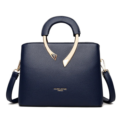 Bolso Crossbody Mediano Estilo Mom Bag - Cuero PU con Cierre de Cremallera