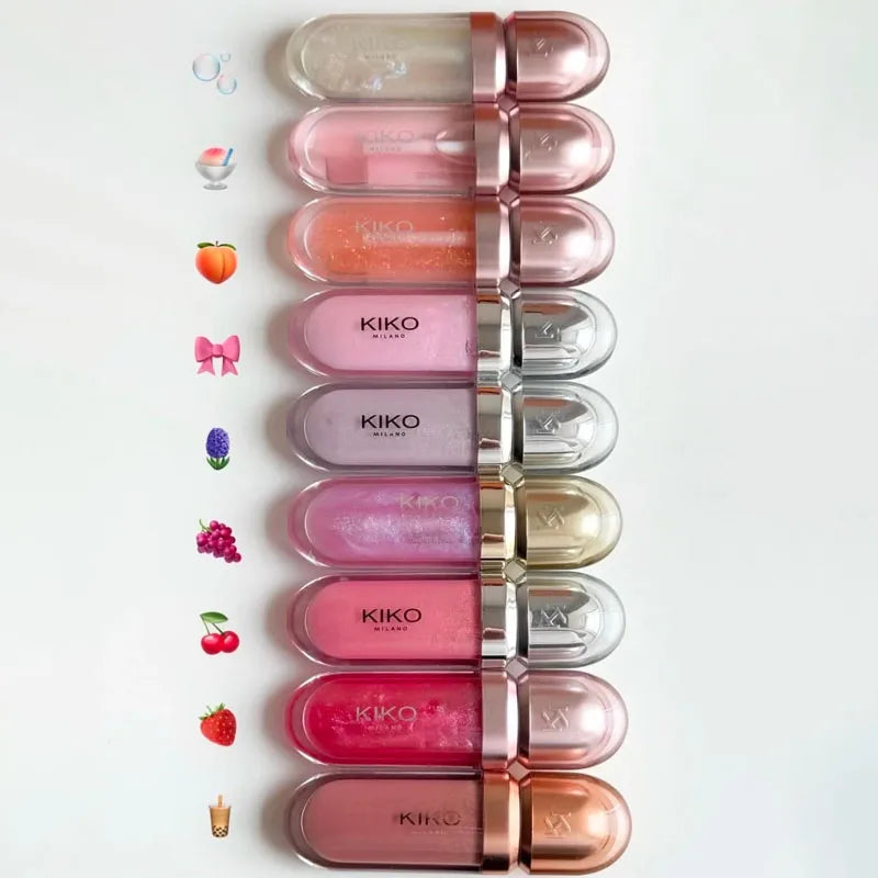 Brillo de Labios KIKO 3D - Gloss Transparente con Efecto Espejo y Larga Duración