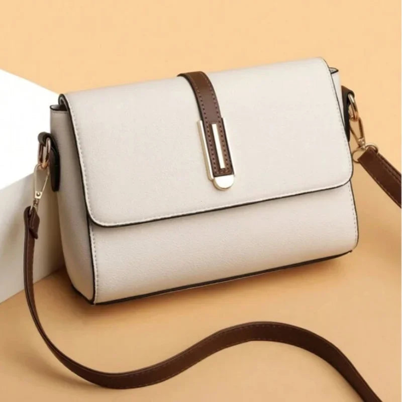 Bolso Bandolera de Cuero PU - Pequeño y Versátil para Mujer