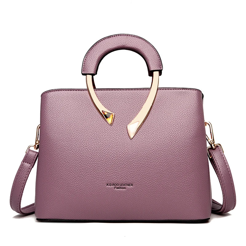 Bolso Crossbody Mediano Estilo Mom Bag - Cuero PU con Cierre de Cremallera