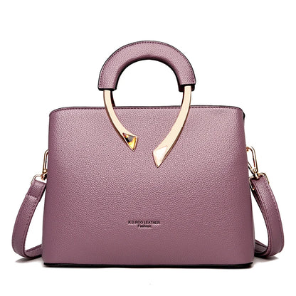 Bolso Crossbody Mediano Estilo Mom Bag - Cuero PU con Cierre de Cremallera