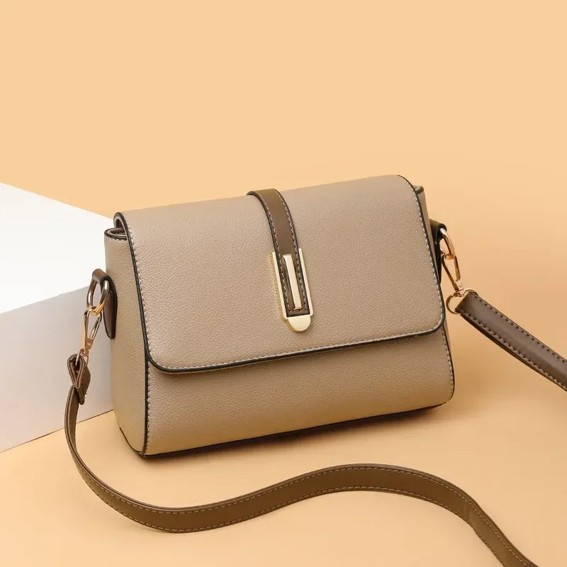 Bolso Bandolera de Cuero PU - Pequeño y Versátil para Mujer